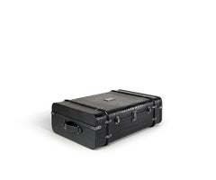Coco Accent Trunk Medium in Black Leather and Brushed Metal by Madheke