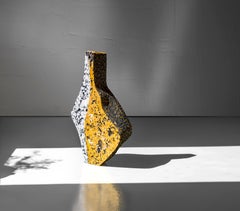 FRAGMENT Ochre I Sculptural Vase by Donatas Zukauskas