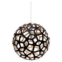 Coral 40 Pendant Lamp in 1 Side Painted Bamboo Plywood by David Trubridge