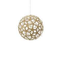Coral 40 Pendant Lamp in 1 Side Painted Bamboo Plywood by David Trubridge