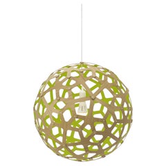 Coral 40 Pendant Lamp in Bamboo Plywood by David Trubridge
