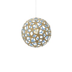 Coral 40 Pendant Lamp in Bamboo Plywood by David Trubridge