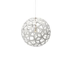 Coral 40 Pendant Lamp in 2 Sides Painted Bamboo Plywood by David Trubridge