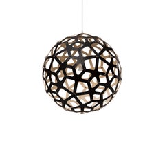 Coral 60 Pendant Lamp in 1 Side Painted Bamboo Plywood by David Trubridge