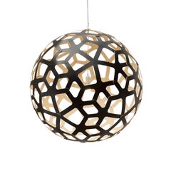 Coral 120 Pendant Lamp in 1 Side Painted Bamboo Plywood by David Trubridge