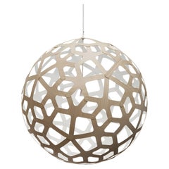 Coral 120 Pendant Lamp in 1 Side Painted Bamboo Plywood by David Trubridge