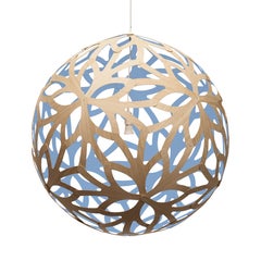 Floral 160 Pendant Lamp in Bamboo Plywood by David Trubridge