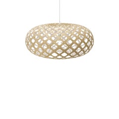 Kina 100 Pendant Lamp in 1 Side Painted Bamboo Plywood by David Trubridge
