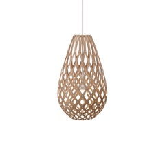 Suspension « Koura 75 » en contreplaqué de bambou, par David Trubridge