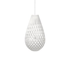 Suspension Koura 75 en contreplaqué de bambou peint des deux côtés, par David Trubridge