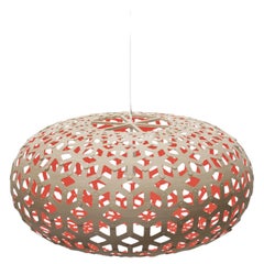 Snowflake 80 Pendant Lamp in Bamboo Plywood by David Trubridge