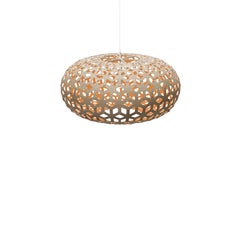 Snowflake 80 Pendant Lamp in Bamboo Plywood by David Trubridge
