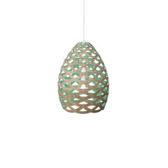 Lámpara colgante pequeña «Tui», de contrachapado de bambú, diseñada por David Trubridge