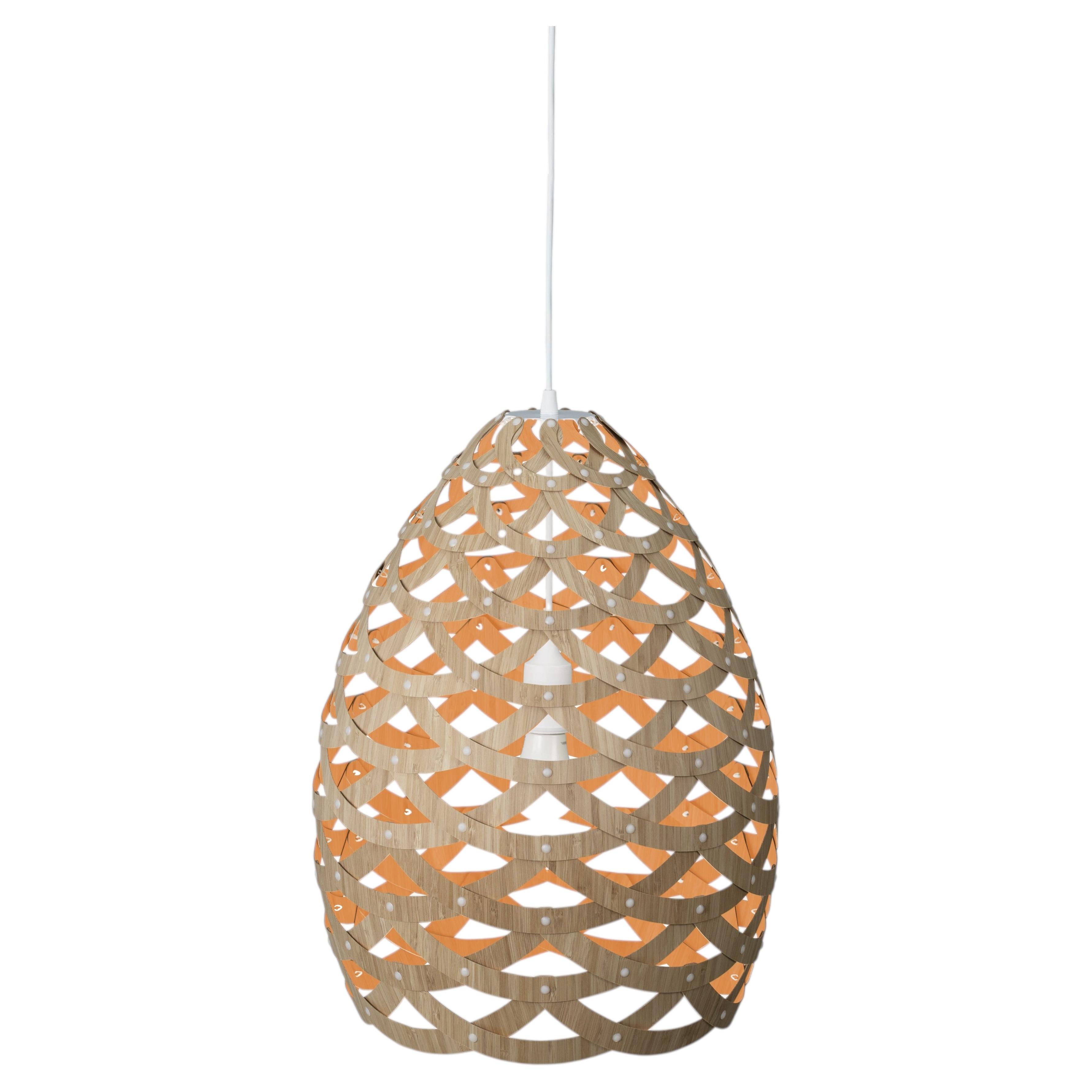 Tui Small Pendant Lamp in Bamboo Plywood by David Trubridge