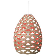 Lámpara colgante grande «Tui», de contrachapado de bambú, diseñada por David Trubridge