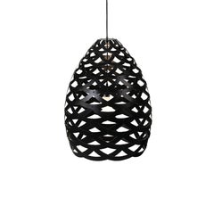 Lámpara colgante grande «Tui», de contrachapado de bambú pintado por ambos lados, diseñada por David Trubridge