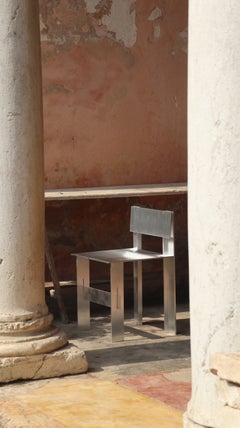 Soft Futurism AL Chair in Aluminum and Stainless Steel by Filippo Andrighetto