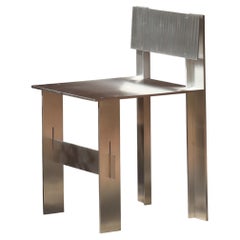 Soft Futurism AL Chair in Aluminum and Stainless Steel by Filippo Andrighetto