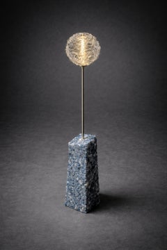 Origo Limited Edition Floor Lamp in Brazilian Natural Stone by Otavio Motta