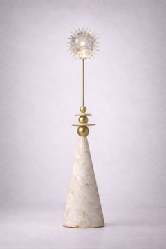 Axis Major Limited Edition Floor Lamp in Brazilian Natural Stone by Otavio Motta