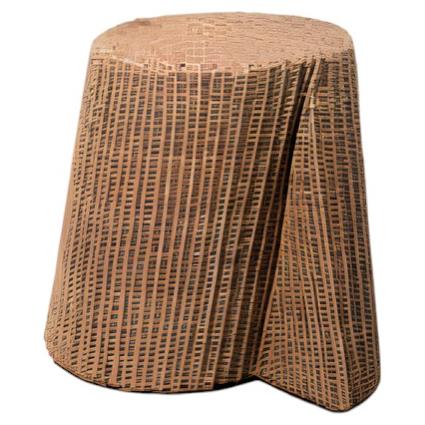 Ibuju Side Table 01 in Colombian Woven Yaré Natural Fiber by Fango Studio