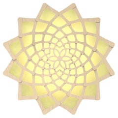 Kleine „Sunflower“-Hängeleuchte aus Bambus-Sperrholz von David Trubridge