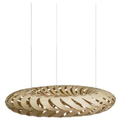 Maru Small Pendant Lamp in Bamboo Plywood by David Trubridge