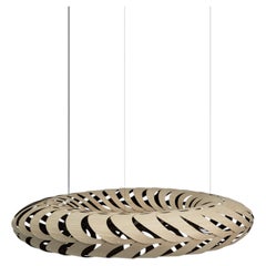 Maru Small Pendant Lamp in 1 Side Painted Bamboo Plywood by David Trubridge