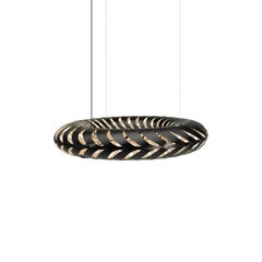 Maru Small Pendant Lamp in 1 Side Painted Bamboo Plywood by David Trubridge