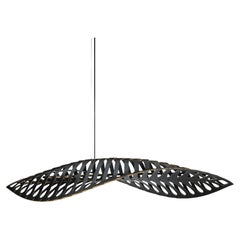 Navicula Medium Pendant Lamp in 2 Side Painted Bamboo Plywood by David Trubridge