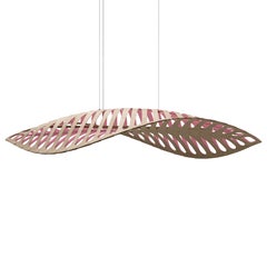 Navicula Large Pendant Lamp in Bamboo Plywood by David Trubridge