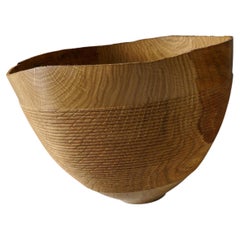 Rope Bowl in Oak Wood by Yann Marot
