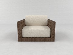 Sillón grande, de madera maciza, de Sebastiano Zilio
