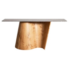 Pippy Oak, Anglesey Stone Altor Console Table by Mythology