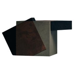 Matek Pyrite Side Table in Recycled Composite by Project Materia