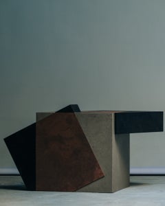 Matek Pyrite Side Table in Recycled Composite by Project Materia