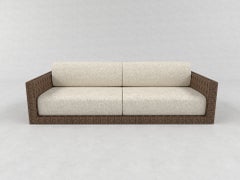 Sofá de 2 plazas EX, de madera maciza, de Sebastiano Zilio