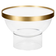 CUP-Beistelltisch aus Polycarbonat, Marmor und Messing von EURL CHRISTOPHE PERICHON