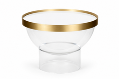 CUP-Beistelltisch aus Polycarbonat, Marmor und Messing von EURL CHRISTOPHE PERICHON