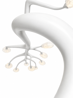 NUA Res. Floor Lamp in Resin and Silk by CHRISTOPHE PERICHON