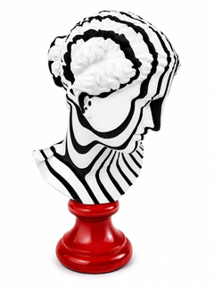 Set of 2 MR & MISS CUT Sculptures in Resin by CHRISTOPHE PERICHON