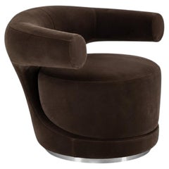 HAHA Armchair in Suede Leather by EURL CHRISTOPHE PERICHON