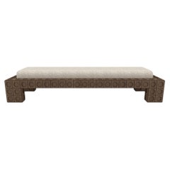 Banc de taille moyenne, en bois massif, par Sebastiano Zilio