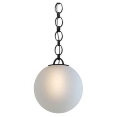 Pearl Glass Globe Brass Small Chain Pendant 40 By Magic Circus Editions