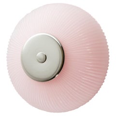 Nickel Soft Rose Opal Glass Candy Eyes Wall Lamp By Magic Circus Editions