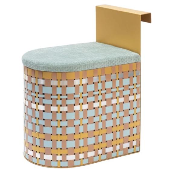 Gold Splot Design Furoco Pouf Chair By Svetlana Golubeva For Sale