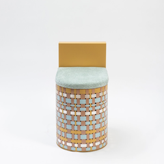 Gold Splot Design Furoco Pouf Chair By Svetlana Golubeva
