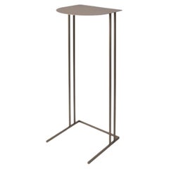 Bronze Finish Metal Thabit Semicircular Side Table By Svetlana Golubeva