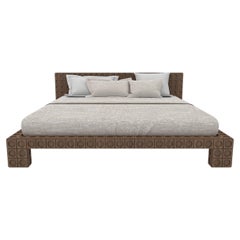 Large Bed, Solid Wood by Sebastiano Zilio