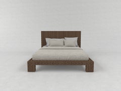 Bed High Headboard, Solid Wood, Dama Collection by Sebastiano Zilio